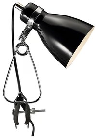 Nordlux - Lampada da tavolo con morsetto CYCLONE 1xE14/15W/230V nero