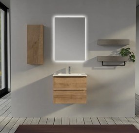 Mobile da bagno sospeso 60 cm Rovere - Sofia