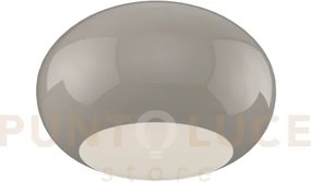 Casper plafoniera 55 cm 3 luci attacco e27 montatura bianca vetro t...