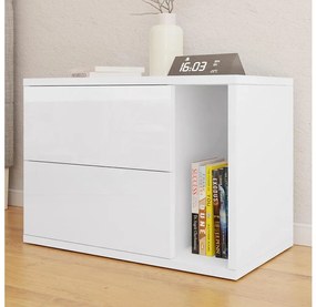 Comodino BECE 40x57 cm bianco