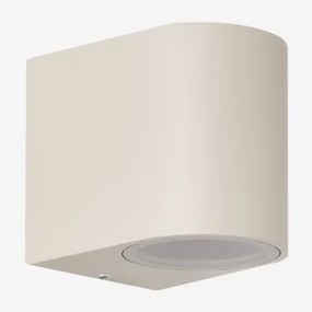 Lampada Da Parete Per Esterno Pevot In Alluminio Tapioca Beige - Sklum