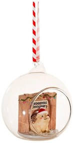 Pallina di Natale in poliresina fatta a mano ø 8 cm Hedgehog Highway – Sass &amp; Belle