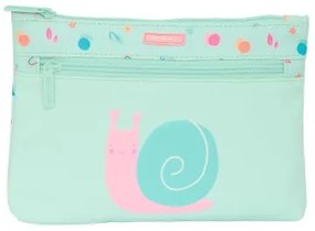 Astuccio Scuola Safta Caracol Caracol Turchese 23 x 16 x 3 cm