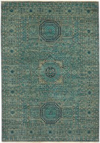 Mamluk Tappeto orientale 180 x 130 Turchese (Pakistan) Annodato A Mano