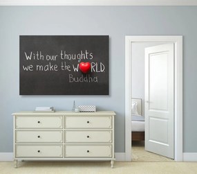 Quadro su tela – Citazione di Buddha