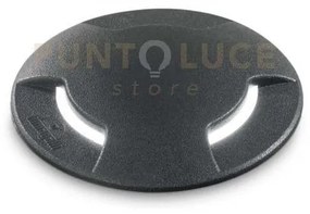 Way round segnapassi ip67 1 luce attacco gx53 nero 16cm triplo fasc...