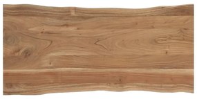 Tavolo da Pranzo 120x58x76 cm in Legno Massello di Acacia