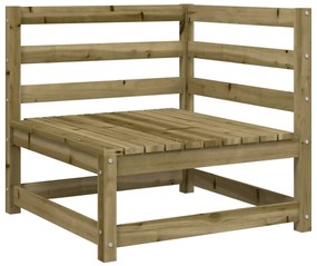 Set divani da giardino 12 pz in legno impregnato di pino