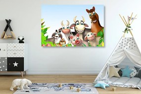 Quadro su tela – Animali della fattoria