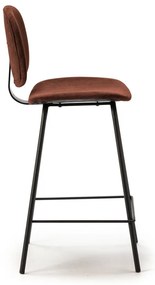 Set di 2 sgabelli da bar bordeaux (altezza seduta 64 cm) Arus - Marckeric