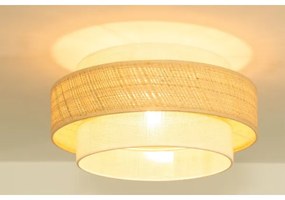 Plafoniera BOHO 1xE27/60W/230V Ø 40 cm iuta/crema