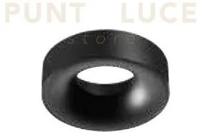 Faretto incasso cromie gu10 cut out d.9,3cm ip20 nero