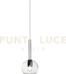 Lampadario a sospensione vetro 1555 piccolo trasparente 1 luce atta...