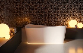 Novellini Infinitive Vasca da bagno 170x75 Con Kit Led Perimetrali Inferiori In Novotech Bianco Opaco