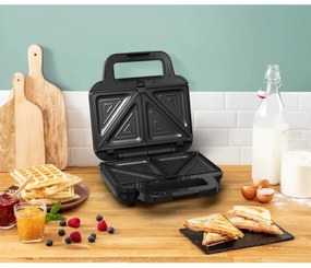 Tefal - Macchina per i panini ULTRA COMPACT 3in1 700W/230V nero/cromo