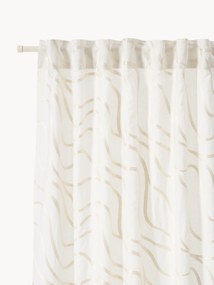 Set di 2 tende semitrasparenti con multibanda Lidia