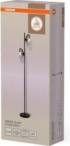 Osram - Lampada a piantana DECOR SMOKE 2xE14/12W/230V nero/grigio fumé