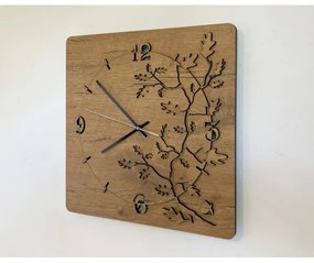 Li-Go 5499/DUB2 - Orologio da parete 1xAA 40x40 cm rovere