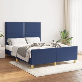 Giroletto Senza Materasso Blu 140x200 Cm İn Tessuto /