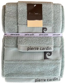 Set asciugamano bagno viso ospite telo Pierre Cardin Luxury  Colore Verde