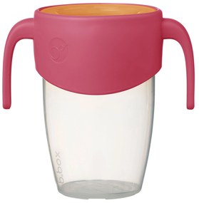 Tazza di apprendimento 360° anti-goccia 250 ml - rosa/arancione