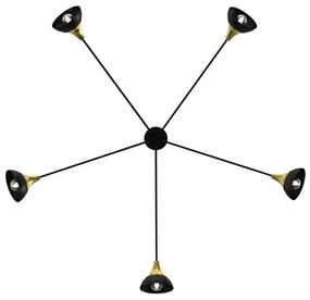 Lampadario a plafone NERGIS 5xE27/60W/230V