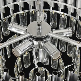 Brilagi - Lampadario a catena ECLIPSE 7xE14/10W/230V Ø 48 cm argento