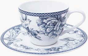 Set di 4 tazze da tè in porcellana con piattino Kensington