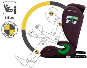 KINDERKRAFT - Seggiolino auto JUNIOR FIX 2 (100-150 cm) Cherry pearl