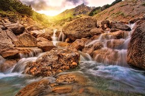 Carta da parati autoadesiva – Cascate alpine