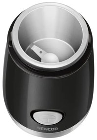 Sencor - Macinacaffè elettrico in grani 60 g 150W/230V nero/cromo