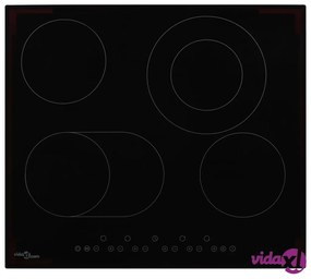 vidaXL Piano Cottura in Ceramica con 4 Zone e Controlli Touch 6600 W