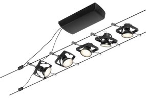 Paulmann 94434 - SET 5xGU5,3/10W Faretto MAC 230V nero