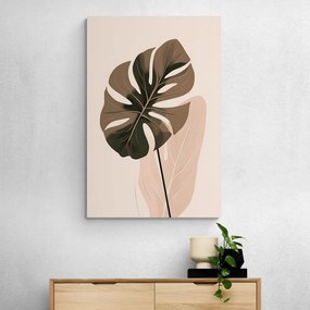 Quadro su tela – Forme botaniche astratte monstera