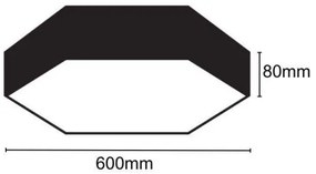 Plafoniera LED LED/40W/230V 4000K diametro 60 cm
