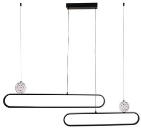 Sospensione LED su cavo FLORENTYNA LED/48W/230V 4000K nero/bianco