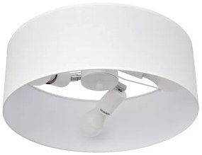 Lampadario a sospensione con supporto rigido ALBA 3xE27/15W/230V bianco