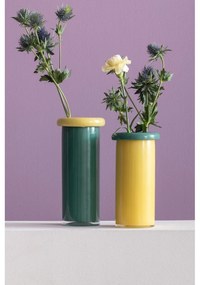 Vaso giallo in vetro (altezza totale 23,5 cm) Plegado – PT LIVING