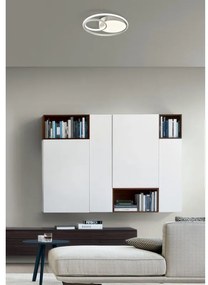 Plafoniera LED design Yanira, bianco Ø 48 cm, luce con 3 temperature di colore dimmerabile NOVECENTO