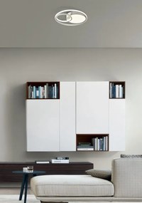 Plafoniera LED Yanira Ø 48 cm bianco IP20 cct da bianco caldo a bianco freddo con regolazione di temperatura, 2400 lumen NOVECENTO