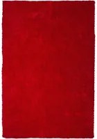 Tappeto Shaggy Rosso 160 x 230 cm Moderno Tappeto Rettangolare Trapuntato a Pelo Lungo