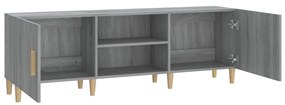 Mobile Porta TV Grigio Sonoma 150x30x50 cm in Legno Multistrato