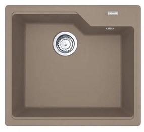 Lavello integrato 1 vasca FRANKE Urban fragranite L 50 x L 56 cm marrone