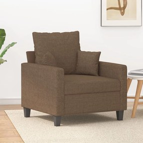 Poltrona Marrone 60 Cm İn Tessuto /