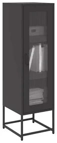 Credenza Nera 36x39x123 Cm Acciaio Laminato A Freddo /