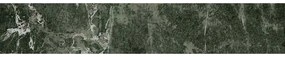Piastrella battiscopa Marble Vision in monocottura smaltata verde lappato L 60 x H 0.8 cm x Sp 9 mm confezione da 6 ml