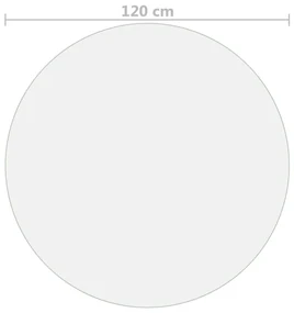 Protezione tavolo opaca Ø 120 cm 2 mm pvc