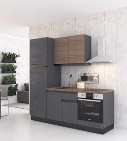 Cucina bloccata 210 Veronique con Colonna frigo hotel beb appartamenti moderni