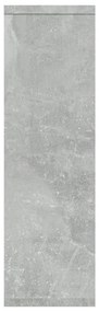 Mensola a Muro Grigio Cemento 85x16x52,5cm in Legno Multistrato