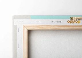 Quadro su tela – Arcobaleno del futuro Mid-Century